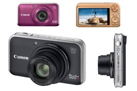 Canon PowerShot SX210IS 14.1 Mega 14x zoom Digital Camera large image 0