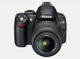 NIKON D3000 body Nikon 18-55mm lens Tamron 70-300mm lens.