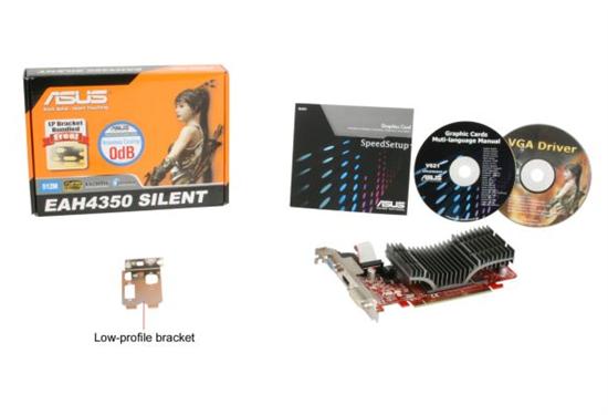 ASUS EAH 4350 SILENT 512 MB DDR2 GRAPHICS CARD large image 0
