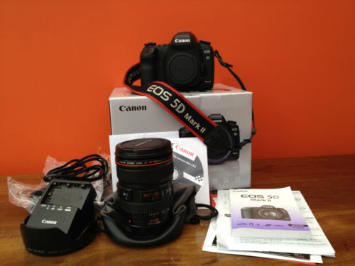 Canon EOS 5D Mark II 21.1 MP Digital SLR Camera with lens large image 0