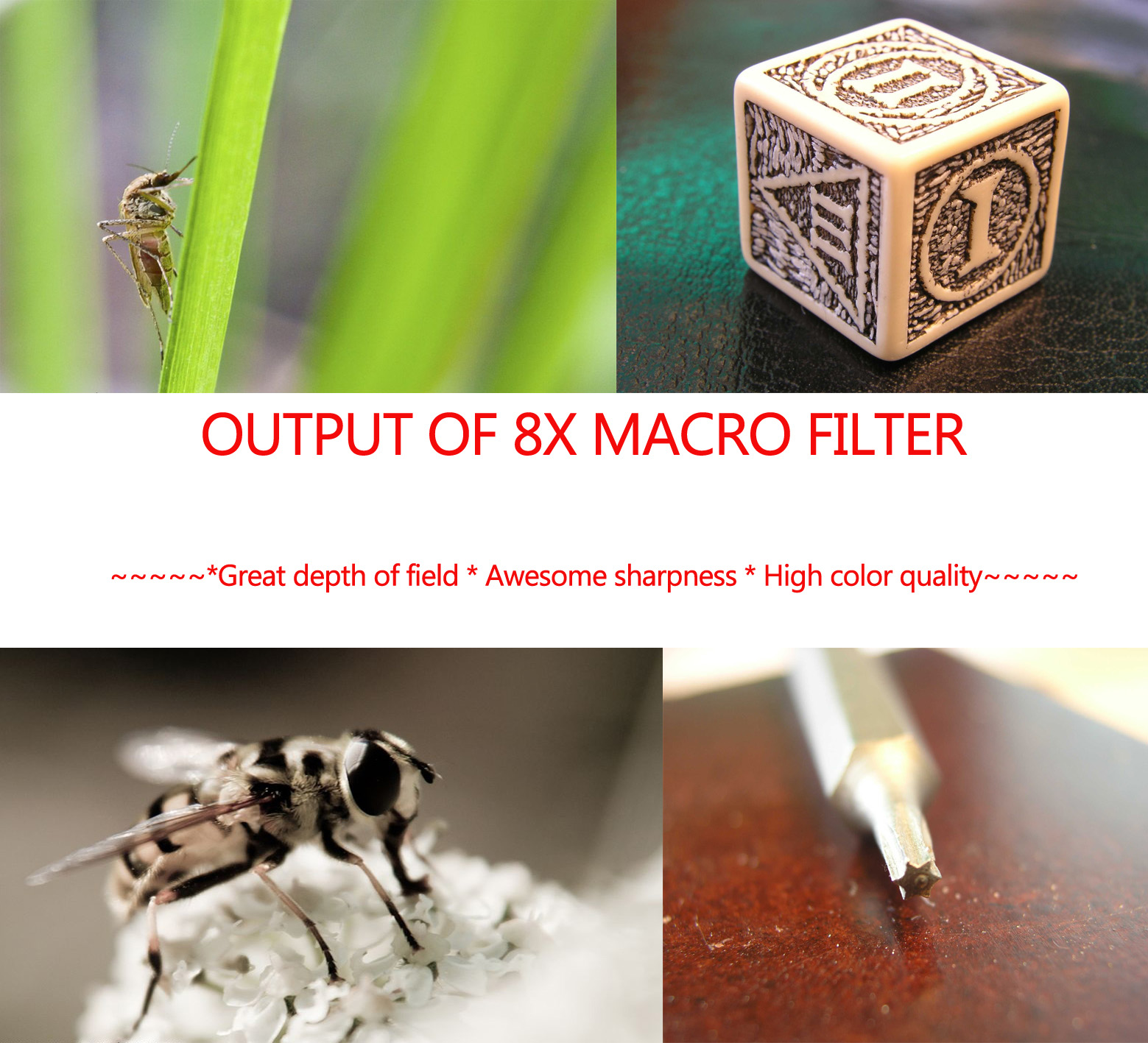 8-10X Macro Filter Wide Angle-Fisheye filter Macro extension large image 3