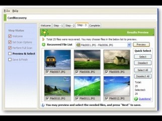 Recover Deleted photos From Memory Cards