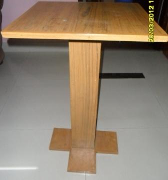 Cute Laptop wooden Table Single leg  large image 0