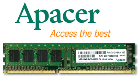Apacer 3GB 2GB 1GB DDR2 RAM large image 0