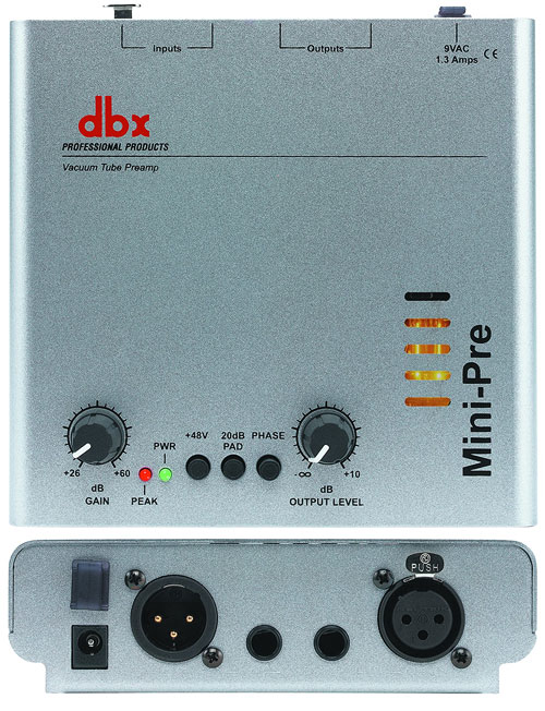 dbx Mini-Pre Single Channel Tube Microphone Preamp large image 0