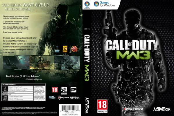 Call Of Duty MW3 intact DVD large image 1