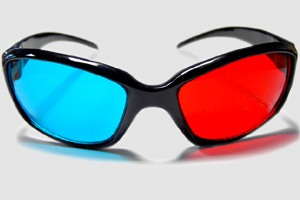 3D glass red-cyan with lots of HQ movies clips software large image 0