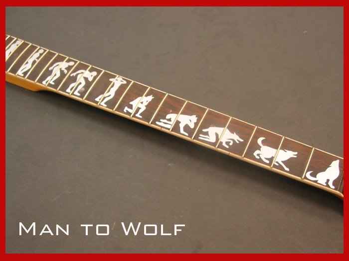 Inlay Werewolf Man 2 Wolf as James Hetfield ESP Explorers large image 0