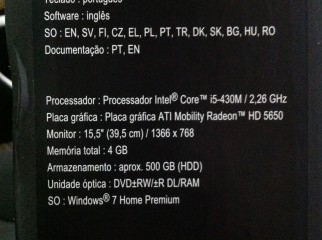 Sony VAIO - VPCEB1S1E - Core i5 4GB RAM 500GB HDD