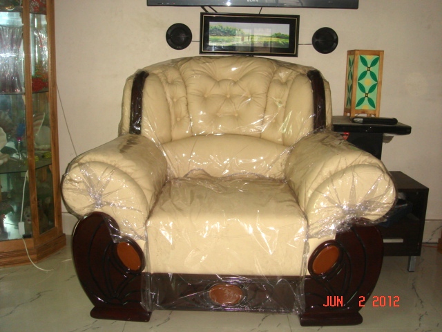Exclusive lather type sofa set one months use only  large image 1