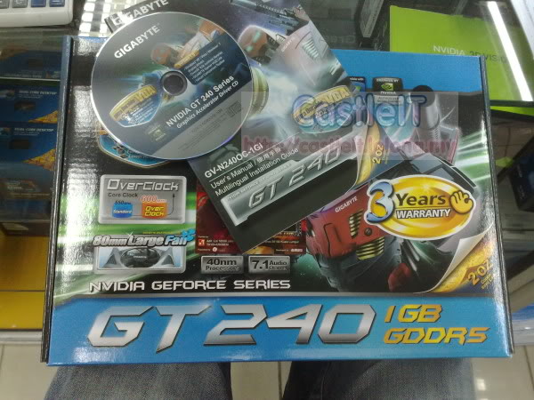 Gigabyte GT240 1GB DDR5 Grafix Card large image 1