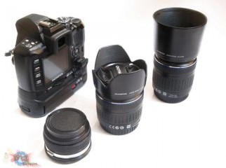 Olympus E410 With Three Lenses and Battery Kit