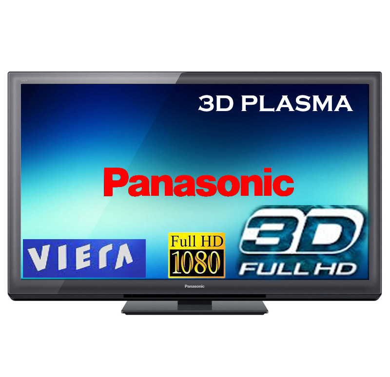 PANASONIC VIERA 42 3D PLASMA TV 5-Pcs 3D Glass FREE  large image 0