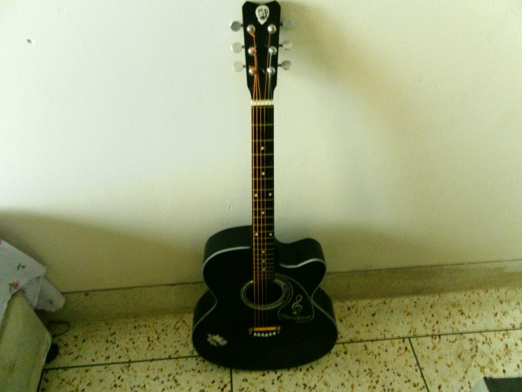 Deshi signature style body acoustic guitar. large image 0