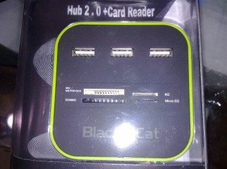 BLACK CAT USB CARD REDER & HUB COMBO