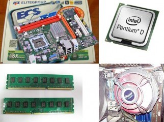 Pentium D ECS G41T-M16 4GB DDR3 Ram PSU