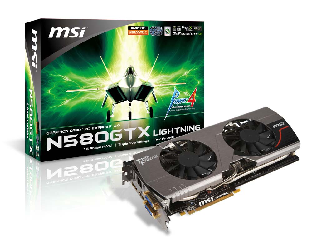 Nvidia 580GTX Lightening large image 0