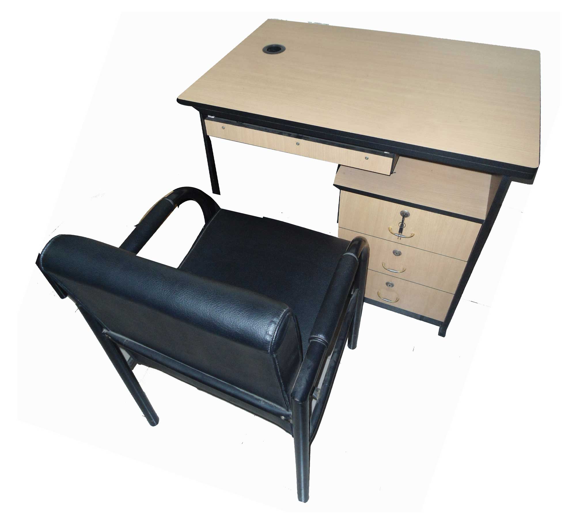 Computer table cum office executive desk with chair large image 0
