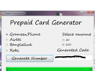 Prepaid Card Generator Banglalink Airtel Robi GrameenPhone 