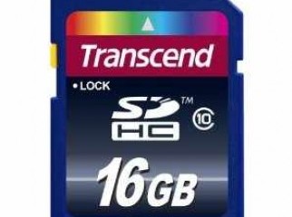 Transcend 16GB Class 10 SDHC Memory Card