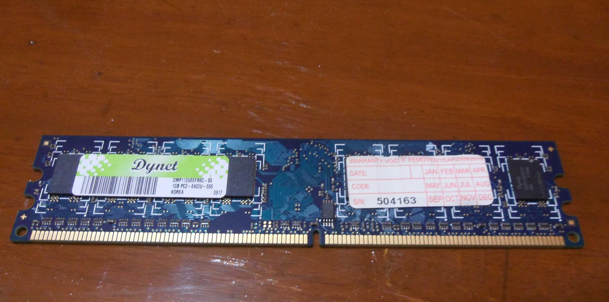 Dynet 1GB DDR2 RAM large image 0