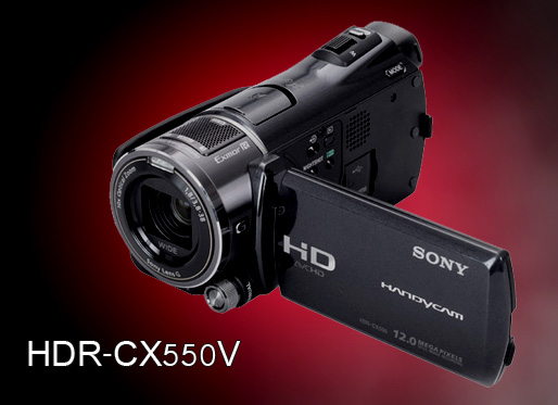 SONY HD Handycam CX 550ve 64GB internal memory large image 0