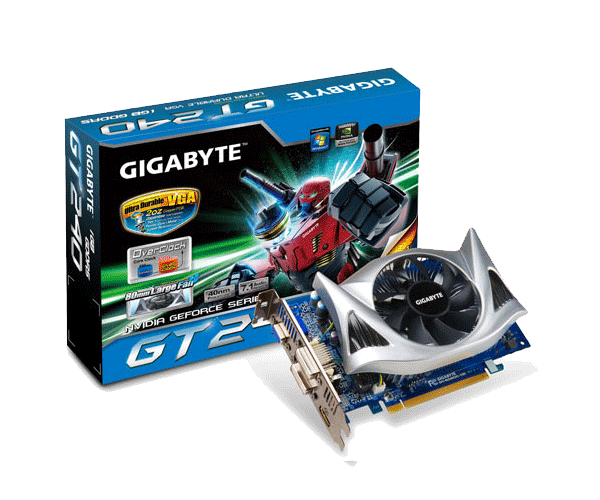 Gigabyte 240gt 1gb ddr5 factory overclock large image 0