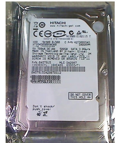Hitachi 500 GB Hard Disk For Laptop-Made In Thailand large image 0
