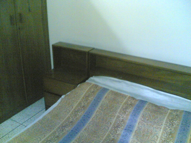 Double bed with two bed-side tables 100 teak  large image 2