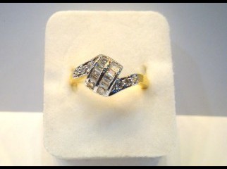 Finger Ring-123 American Diamond 