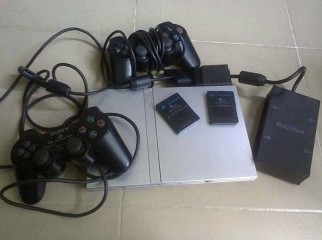 Sony PS2 Silver Moded & Mint Condition