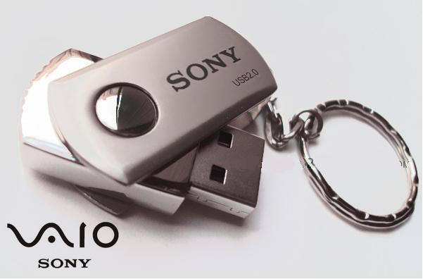 SONY VAIO 8GB FULLY SOLID METAL PENDRIVE large image 0