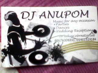 Need any Dj party just knock Me........