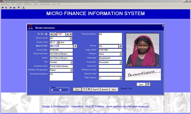 On-line based MFiS Micro credit operation software large image 0