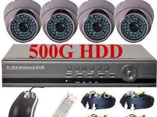 4 Channel DVR H264 with 4 Camera with Full networking