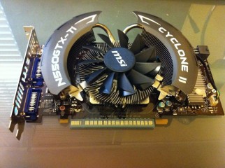 MSI GeForce GTX 550 Ti Cyclone II OC.