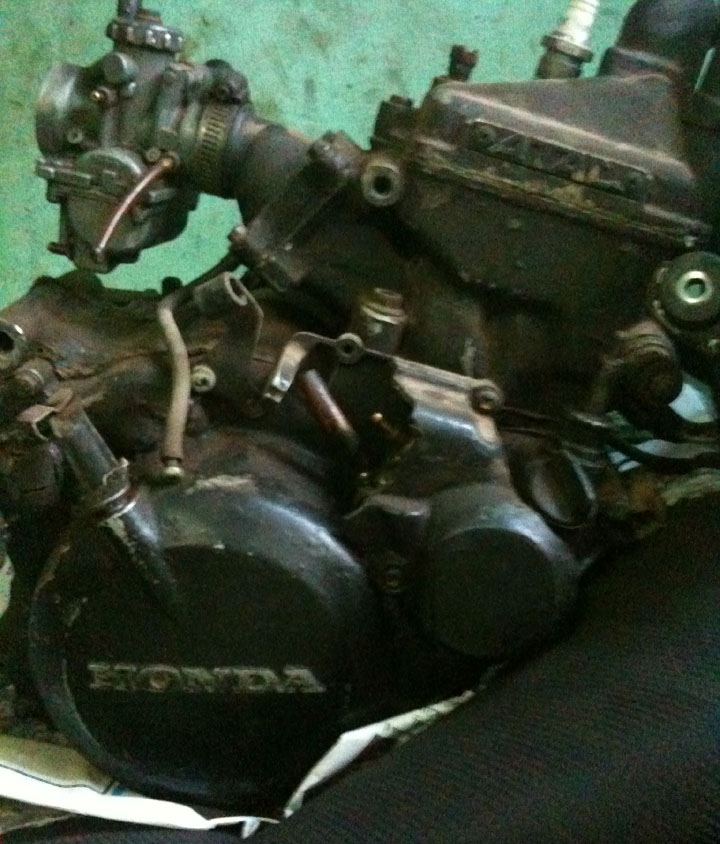  ONLY ENGINE Honda MBX 125 cc engine japan Running  large image 0