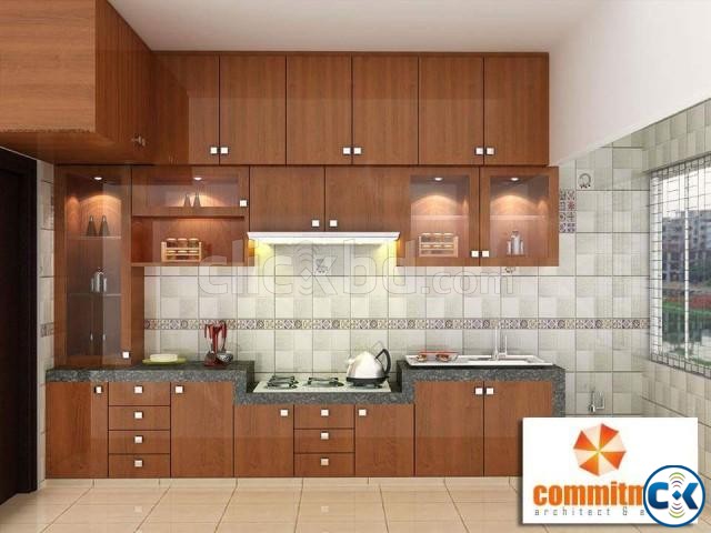 Kitchen Wall Cabinet False Ceiling TV wall 3D Modeling large image 0