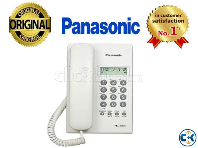 Telephone Set Panasonic KX-T7703MX Corded Black White  large image 0