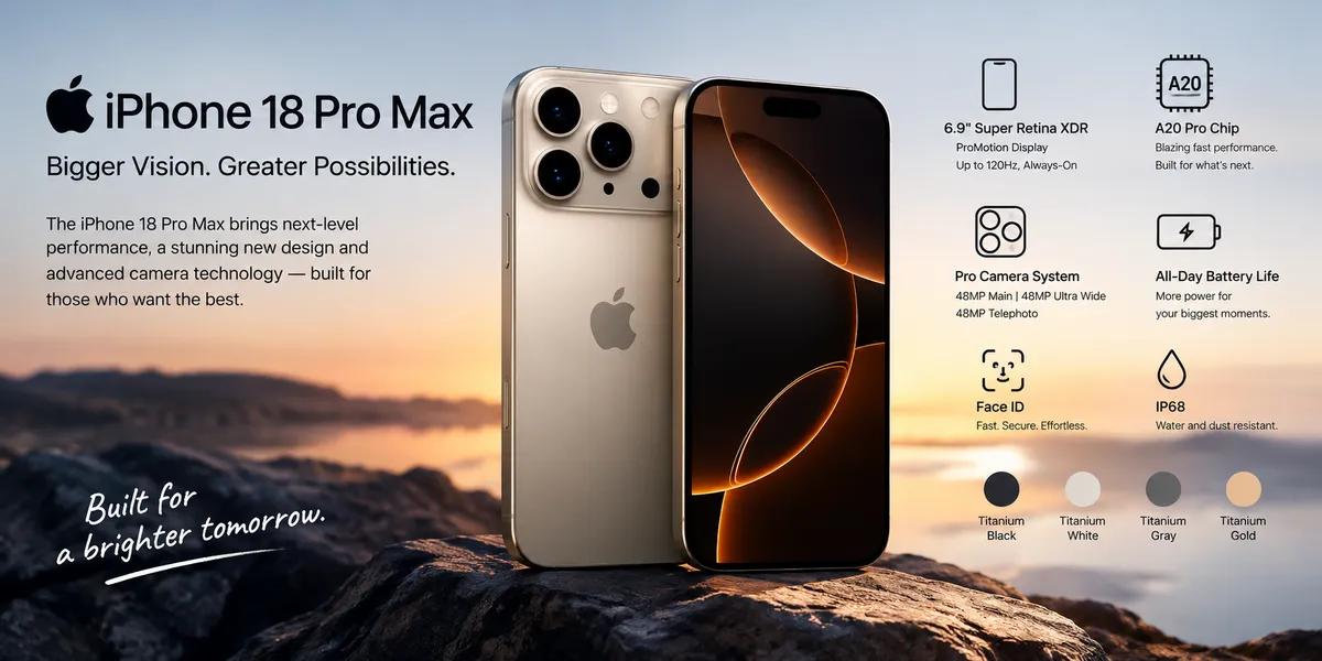iPhone 18 Pro Max Design, Features & Price in Bangladesh: Everything You Need to Know