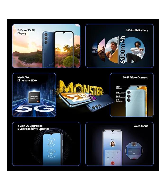 Samsung Galaxy M15 (Stone Grey, 128GB Storage, 6GB RAM)- image #3