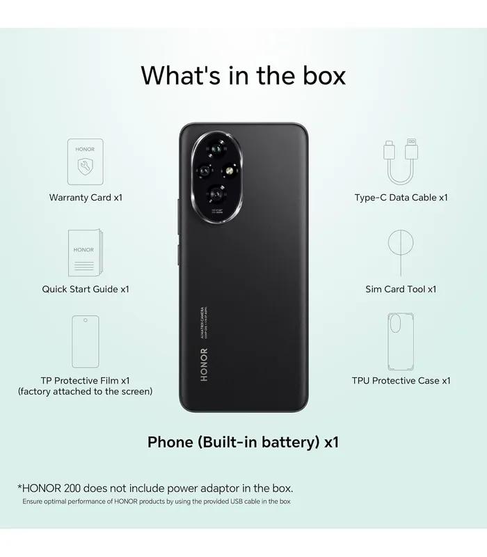 Honor 200 (Black, 256GB Storage, 8GB RAM)- image #5