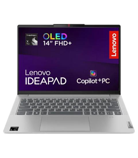 Lenovo IdeaPad Slim 5x 14Q8X9 Snapdragon X Plus X1P-42-100 (Cloud Grey, 512GB SSD Srorage, 16GB RAM) 14.0-inch WUXGA OLED Copilot+ PC Laptop - Buy online at ClickBD