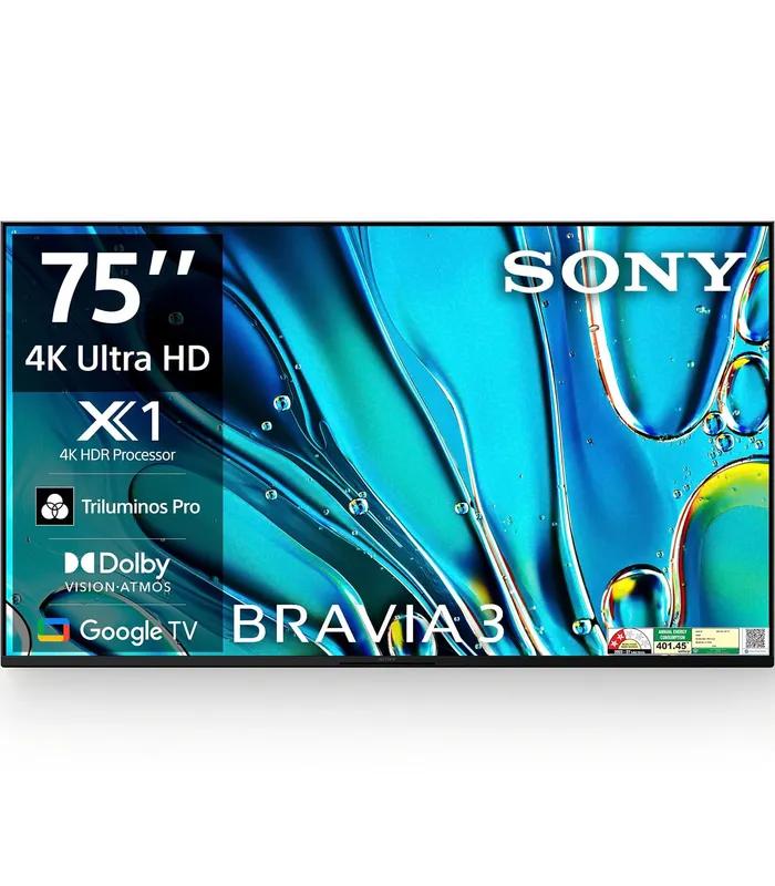 Sony BRAVIA 3 Series K-75S30 (75 inch) 4K Ultra HD AI Smart LED Google TV