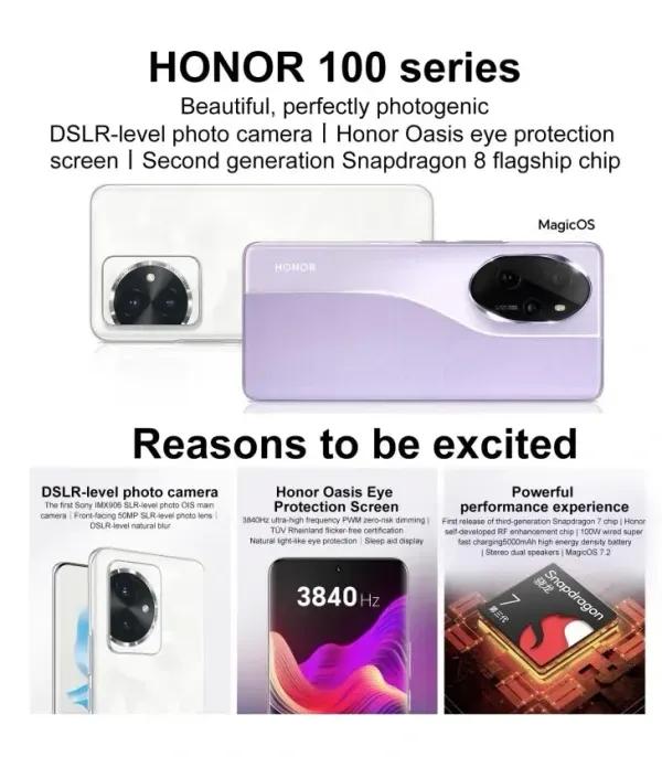 Honor 100 5G (Phantom Black, 256GB Storage, 12GB RAM)- image #2