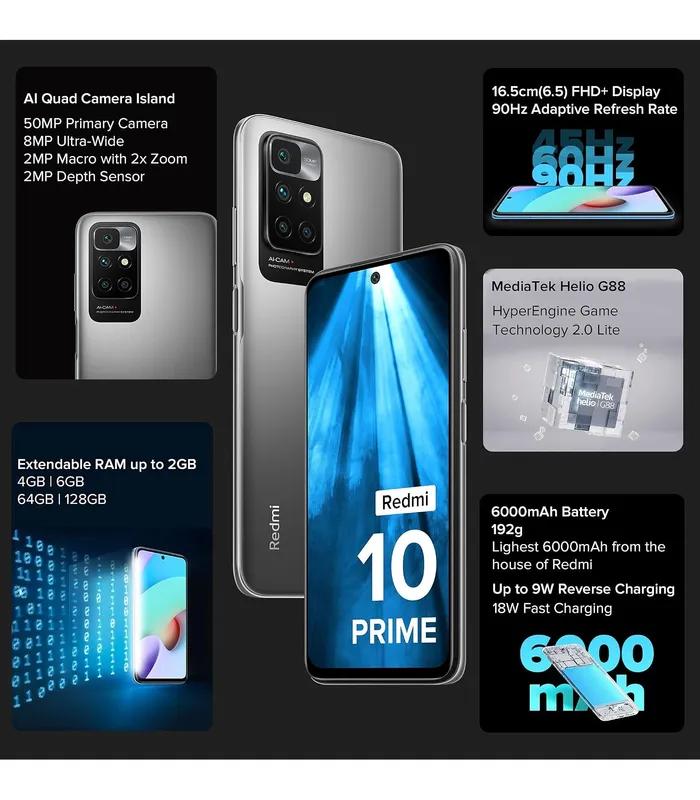 Redmi 10 Prime (Phantom Black, 64 GB) (4 GB RAM)- image #3