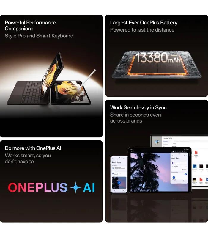 OnePlus Pad 4 (Wi-Fi) (Dune Glow, 512GB Storage, 12GB RAM) Dune Glow Tablet- thumbnail #2