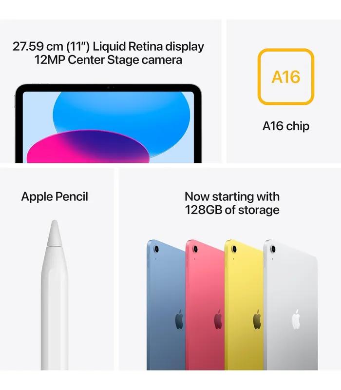 Apple iPad 11th Gen 2025 (Silver, 128GB Storage, Unmentioned RAM) 11-inch All-Day Battery Life- thumbnail #2