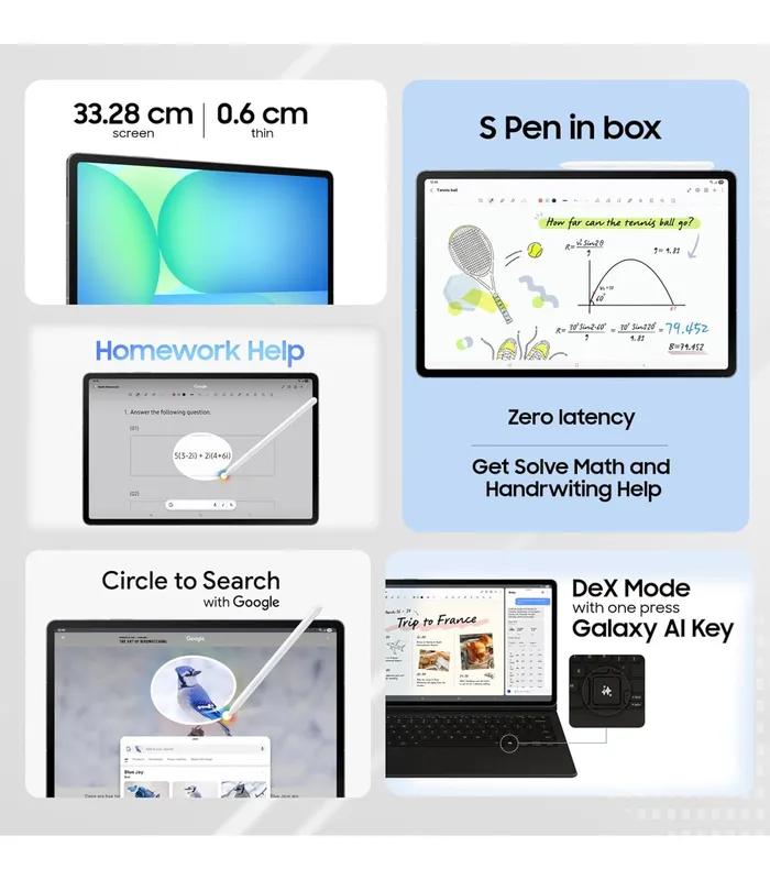 Samsung Galaxy Tab S10 FE+  (Silver, 128GB Storage, 6GB RAM) 13.1 inch Tablet- thumbnail #3