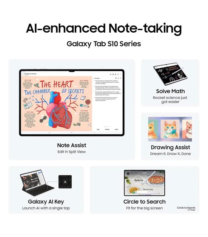 Samsung Galaxy Tab S10 Ultra (Platinum Silver, 256GB Storage, 12GB RAM) Wi-Fi Tablet- thumbnail #5
